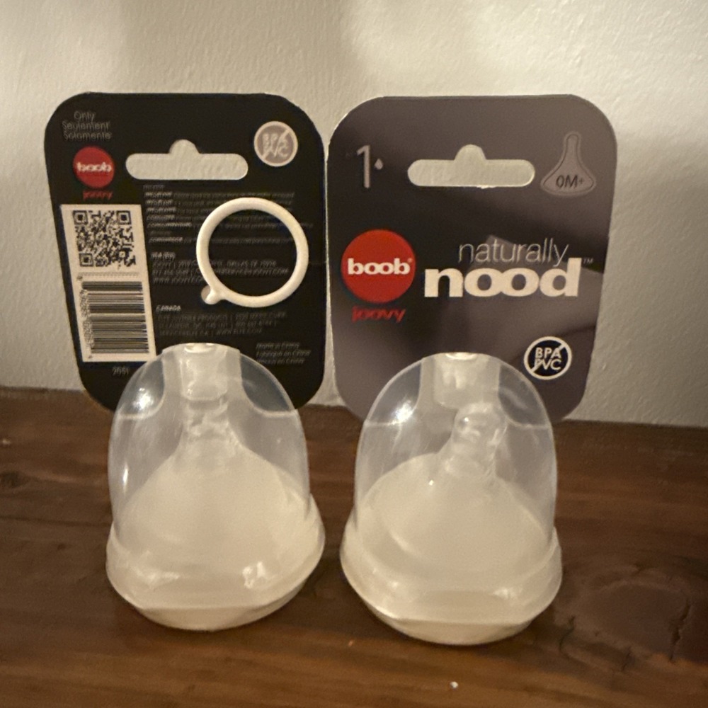 boob Joovy Stage 1‎ 0M+ 2 Nipples Naturally Mood BPA/PVC Free- set of 2 - Picture 2 of 4
